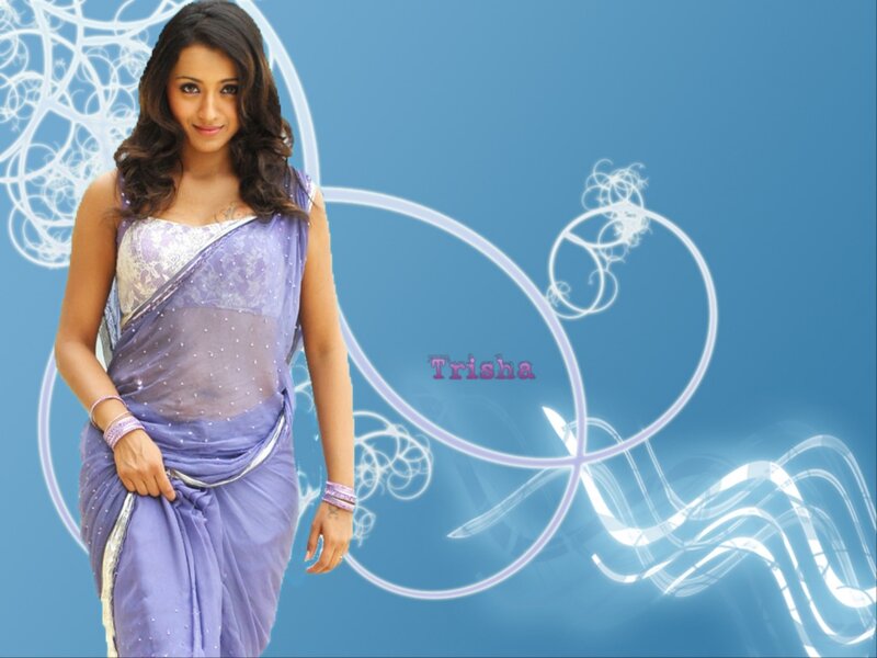 Woman in Purple Sari — Blue