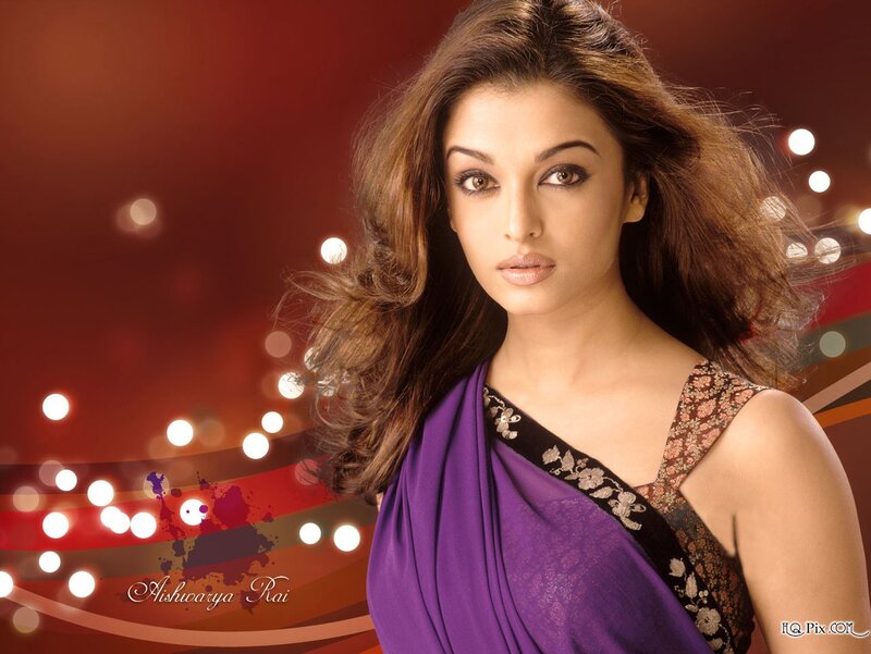 Woman in Purple Sari — Dramatic, Photograph, Bokeh Lights