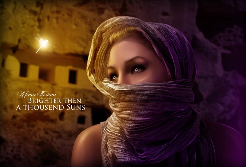Woman in Purple Scarf