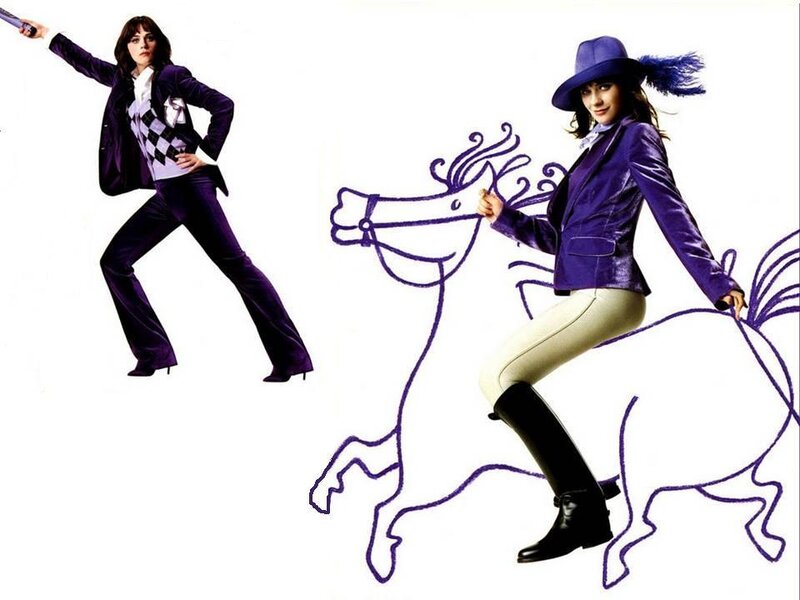 Woman in Purple Suit — Playful