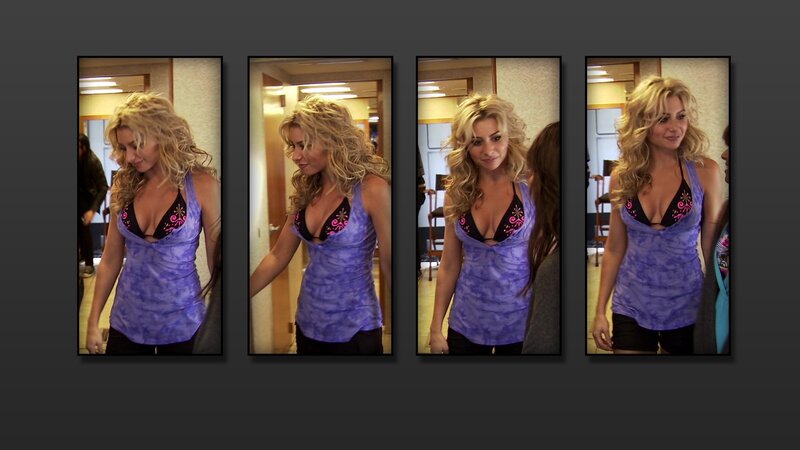 woman in purple top