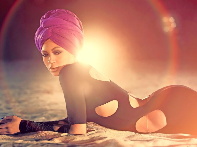 Woman in Purple Turban — Dramatic