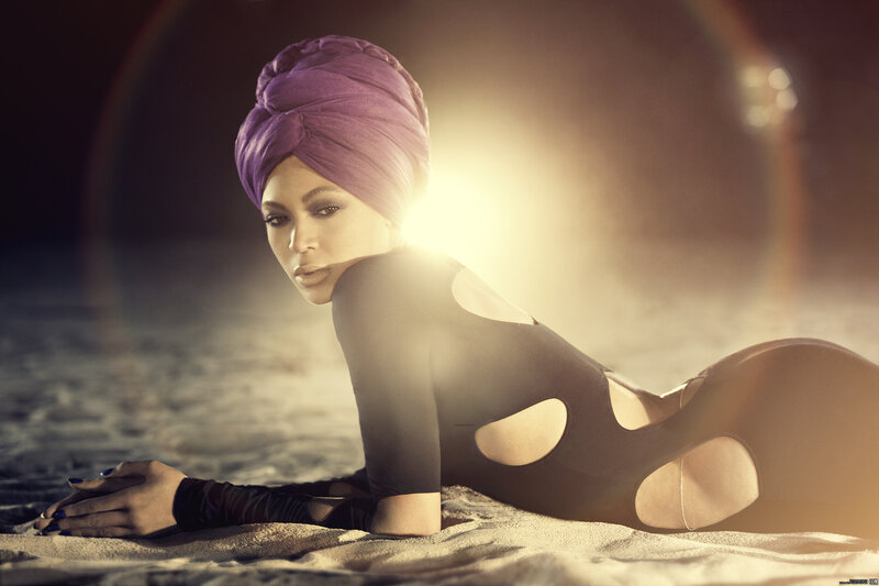 Woman in Purple Turban