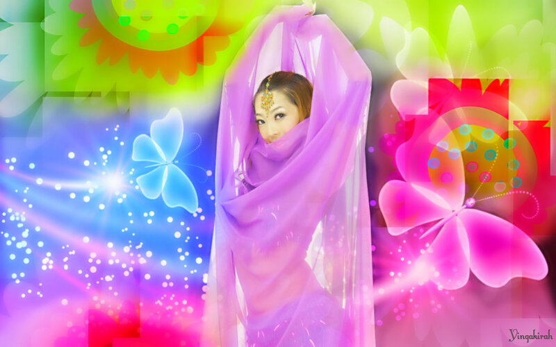 Woman in Purple Veil — Dreamy