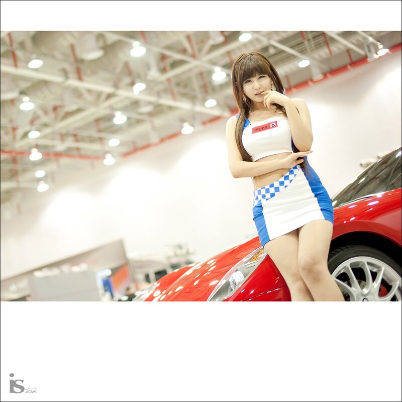 Woman in Racing Outfit — Red, Neutral