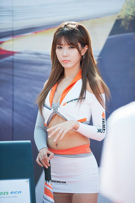 woman in racing uniform at event