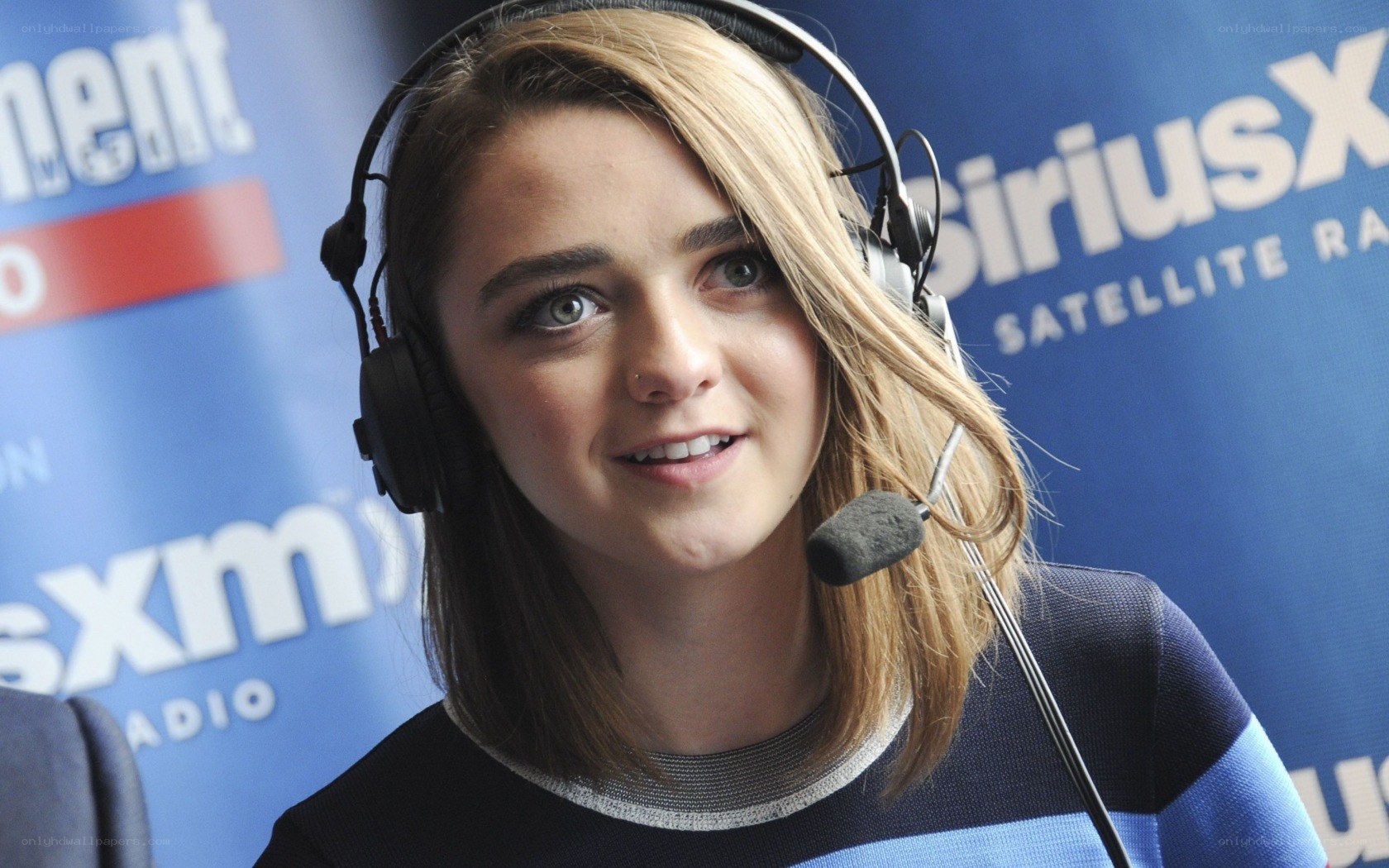 woman in radio studio