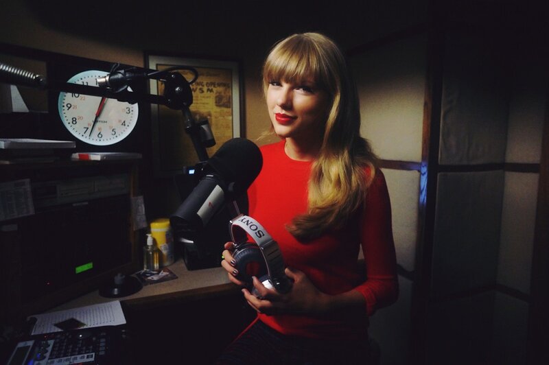 woman in radio studio
