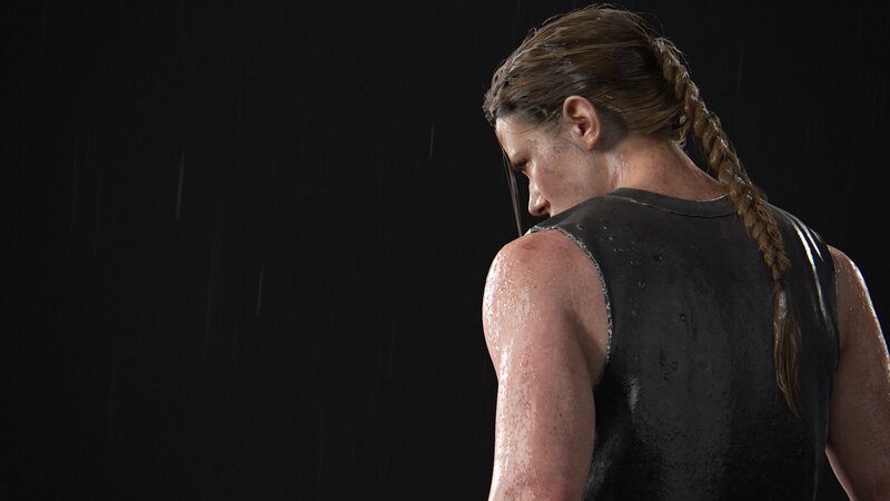 Woman in Rain — Black, Dramatic, Night, 3d Render