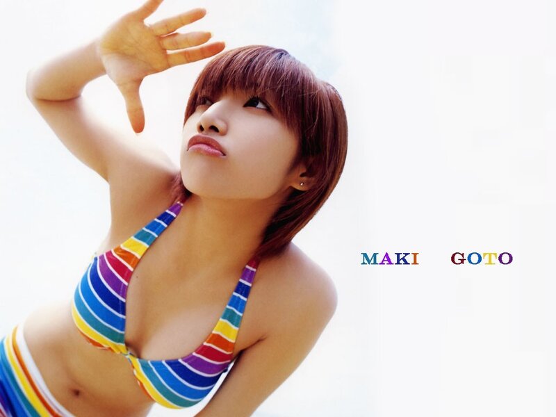 woman in rainbow bikini