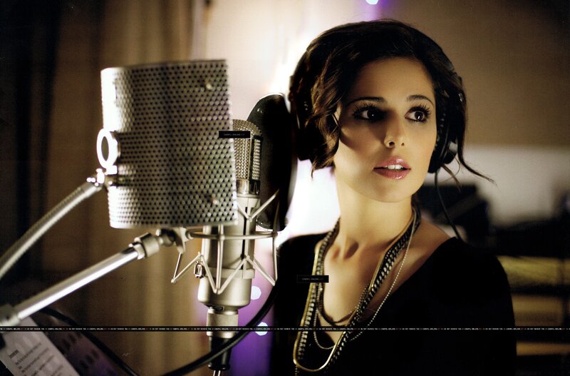 woman in recording studio