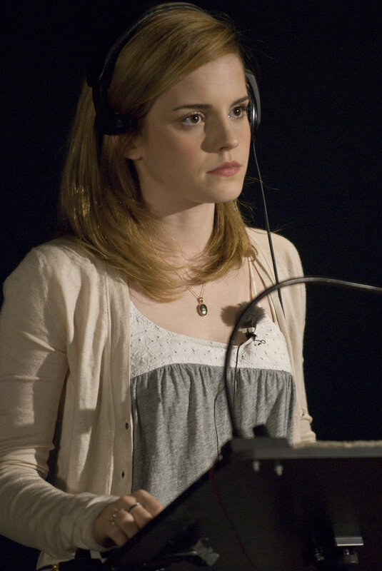 woman in recording studio