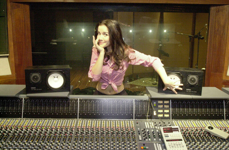 Woman in Recording Studio — Black, Playful