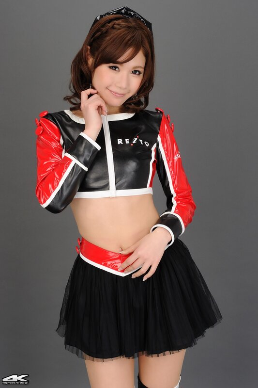 Woman in Red and Black Outfit — Neutral, Photograph