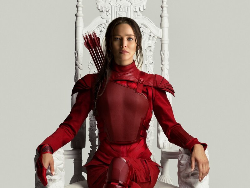 Woman in Red Armor — Dramatic, Photograph