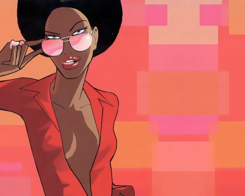 woman in red blazer