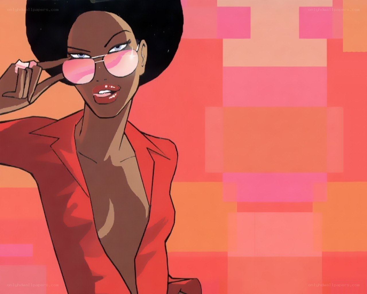 woman in red blazer