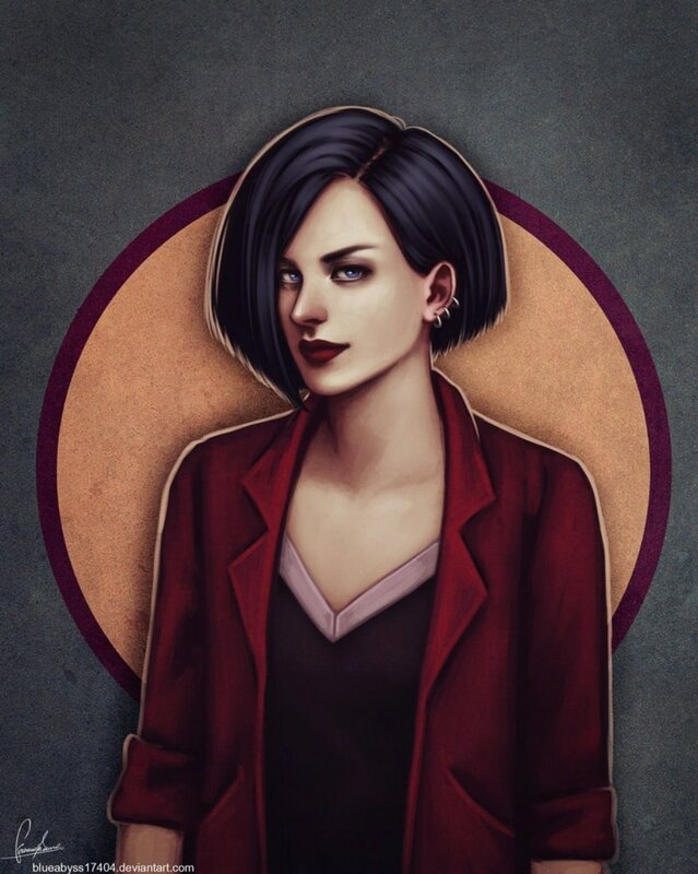 woman in red blazer