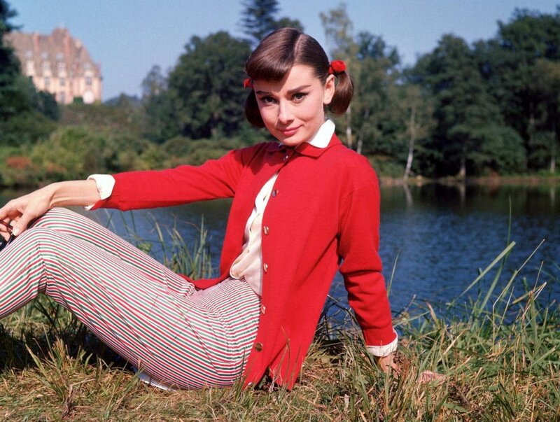 Woman in Red Cardigan — Serene