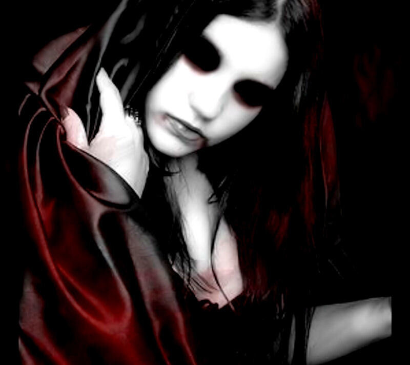 woman in red cloak