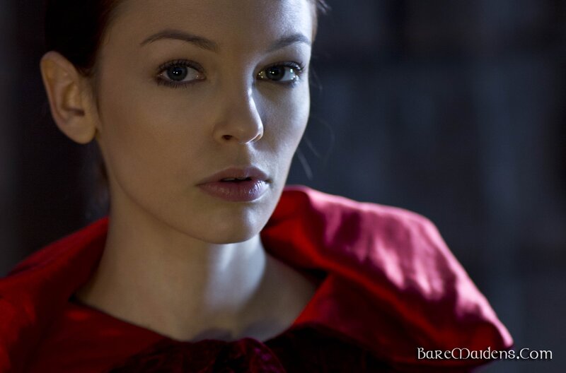 woman in red cloak