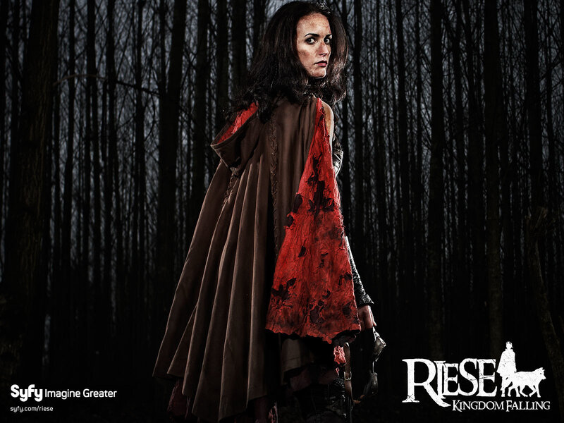 Woman in Red Cloak — Brown