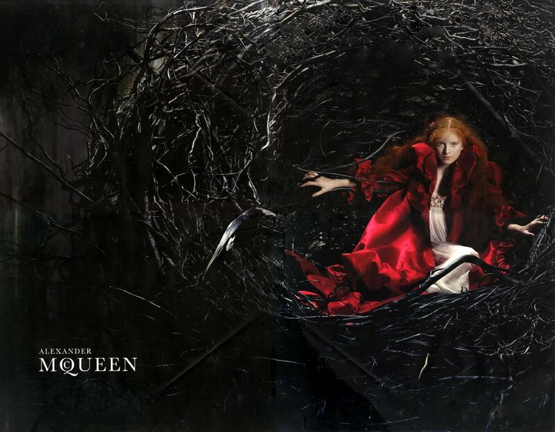 Woman in Red Cloak — Dramatic, Night, Photograph, Red Cloak