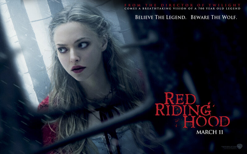 Woman in Red Cloak — Dramatic, Night, Photograph