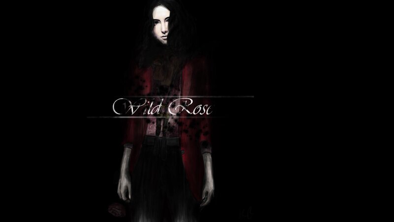 Woman in Red Coat — Black, Dramatic, Night