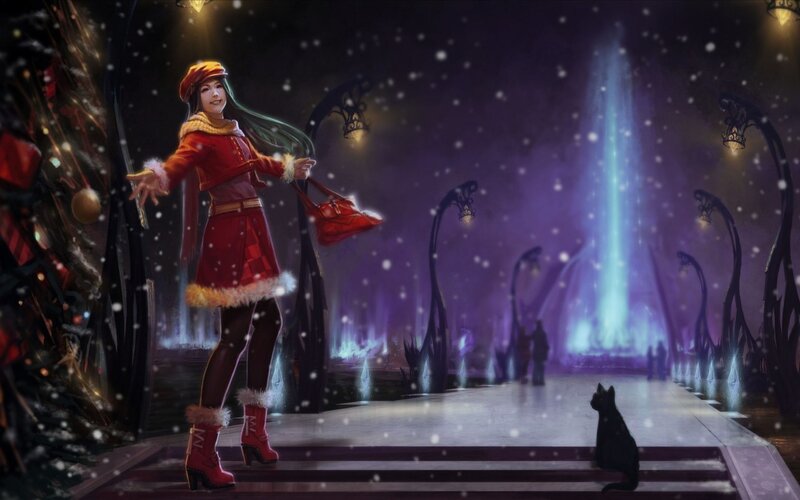 Woman in Red Coat — Magical