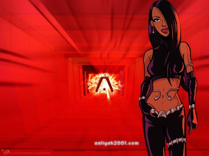Woman in Red Corridor