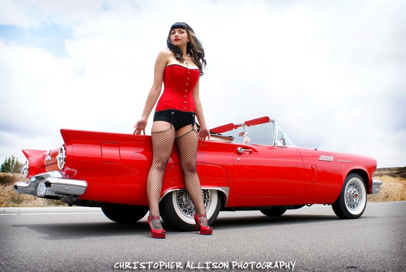 Woman in Red Corset — Dramatic, Afternoon