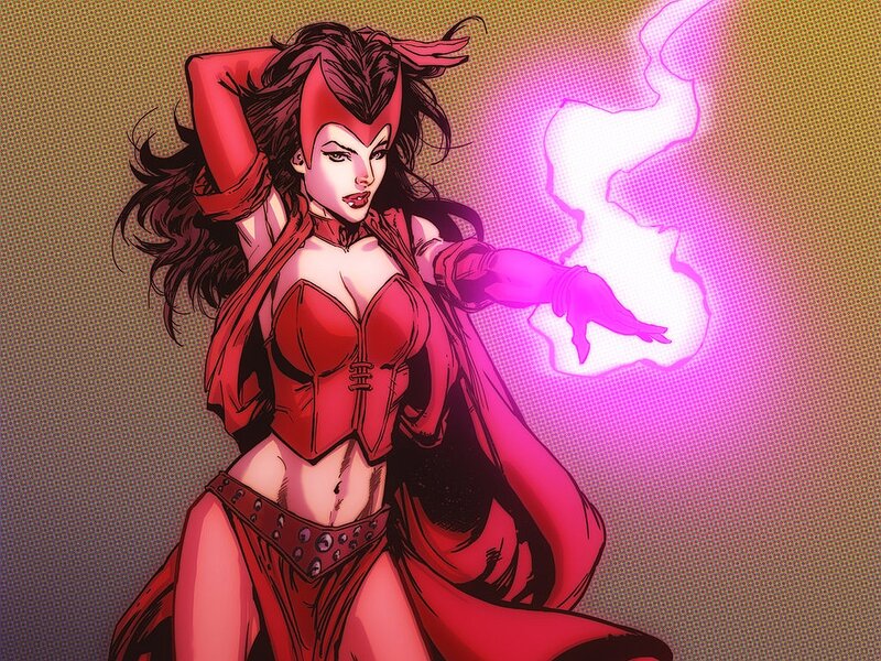 Woman in Red Costume — Dramatic, Comic, Magic Energy