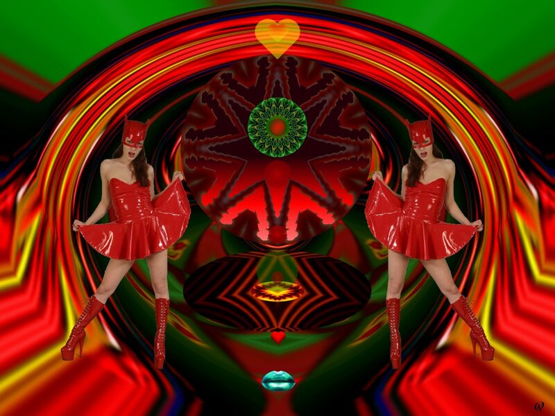 Woman in Red Costume — Psychedelic