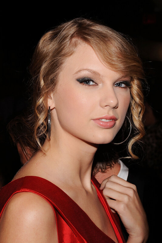 woman in red dress