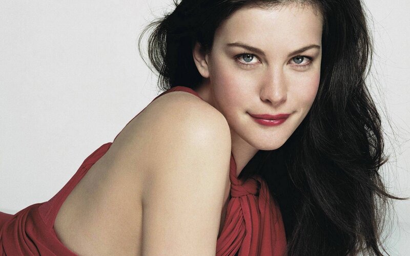 woman in red dress
