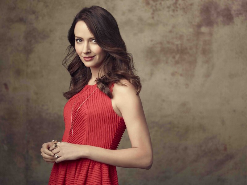 woman in red dress