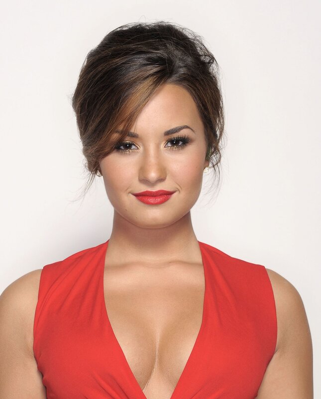 woman in red dress