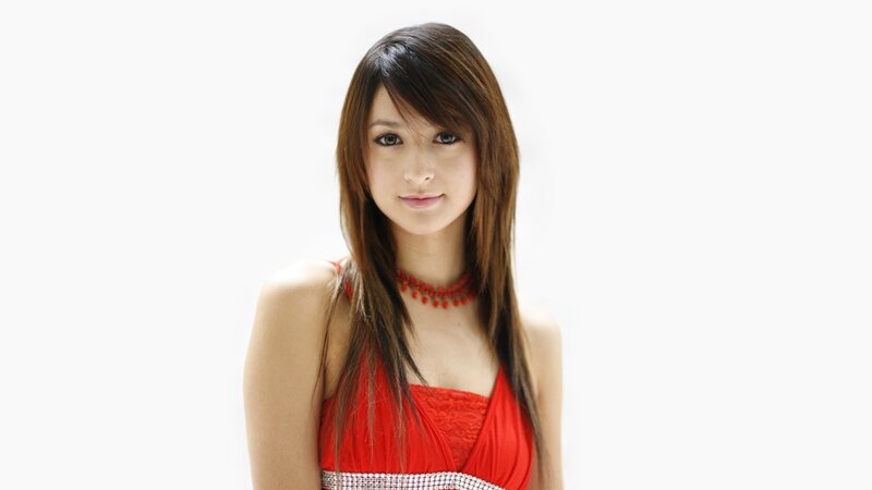 woman in red dress