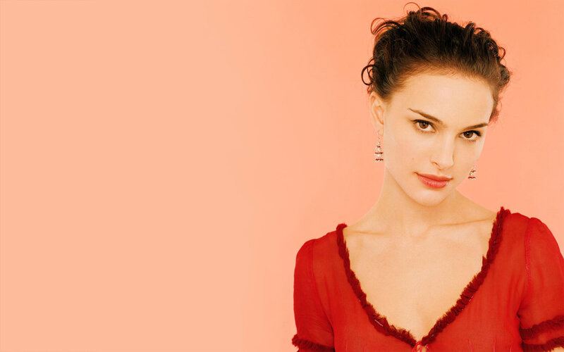 woman in red dress