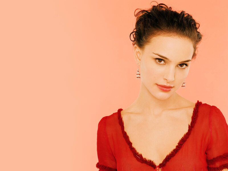 woman in red dress
