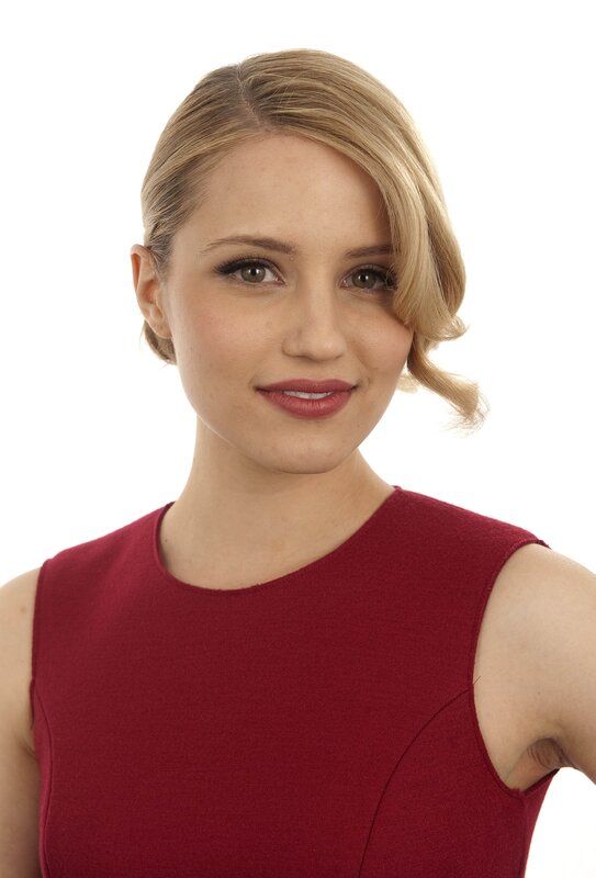 woman in red dress