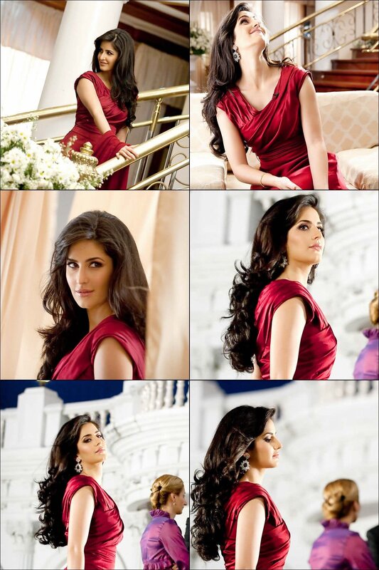 woman in red dress