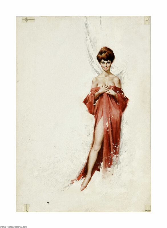 woman in red dress