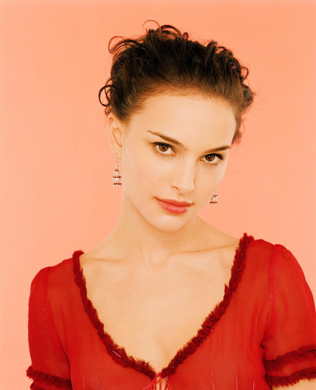 woman in red dress
