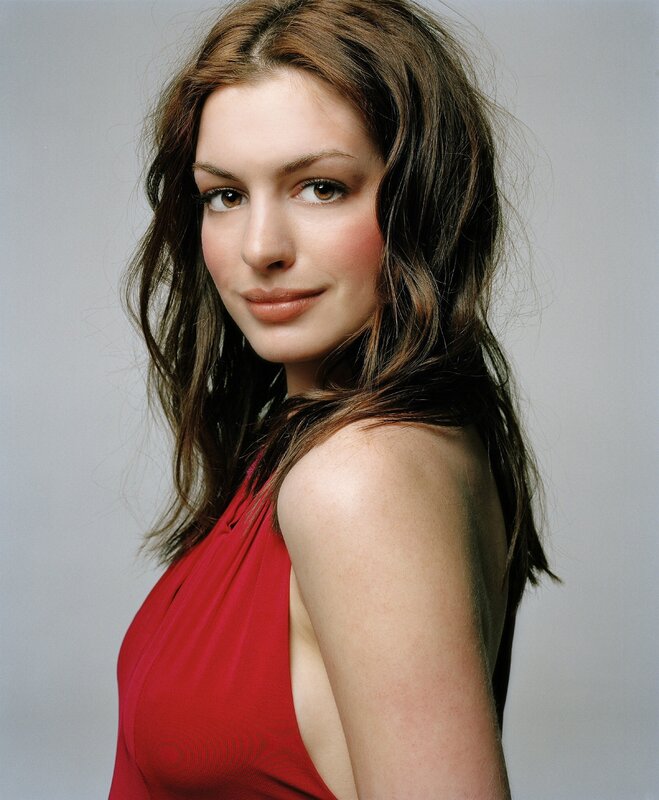 woman in red dress
