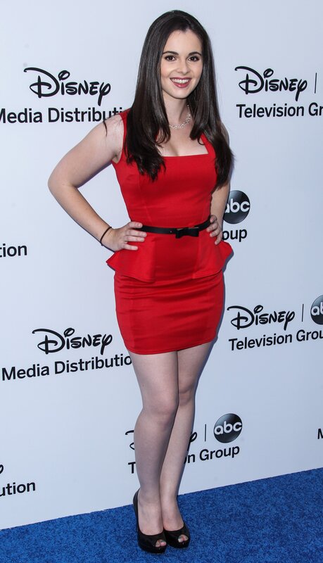 woman in red dress at event