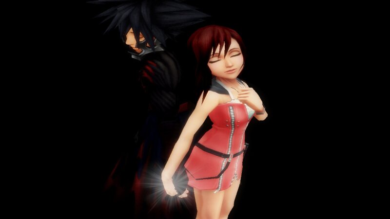 Woman in Red Dress — Black, Dramatic, 3d Render