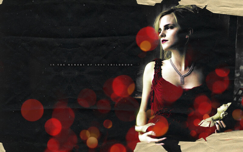 Woman in Red Dress — Black, Dramatic, Photograph, Red Dress, Necklace