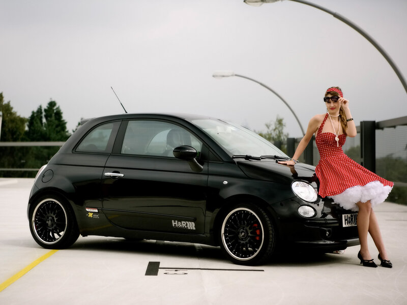Woman in Red Dress — Black, Stylish, Afternoon